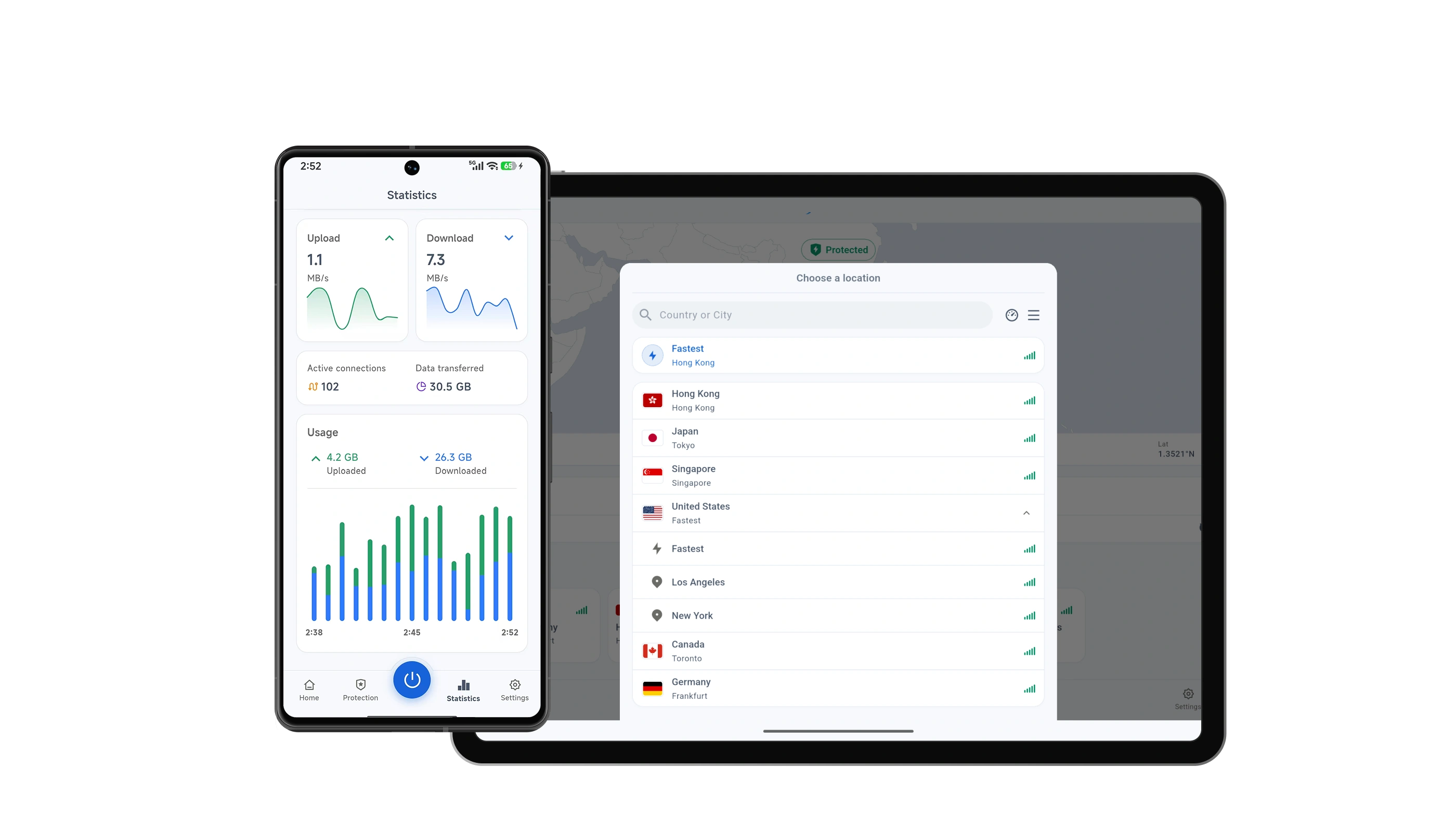 Android Aquila VPN app preview