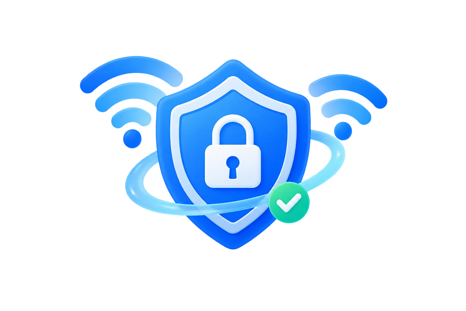 Encrypted Wi-Fi connection protected by Aquila VPN